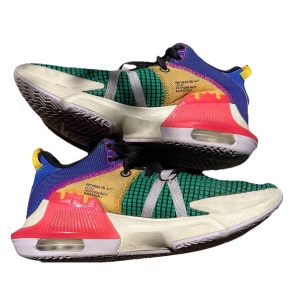 Nike Lebron Witness 7 Men's Size 7.5 Multicolor Basketball Shoes DM1123-501 - Picture 1 of 16